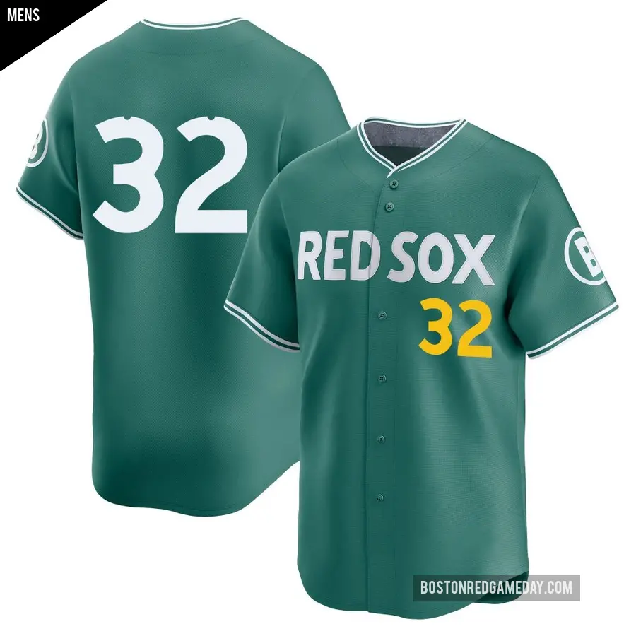 Men's Boston Red Sox ＃32 Justin Wilson Limited Green 2025 City Connect Jersey