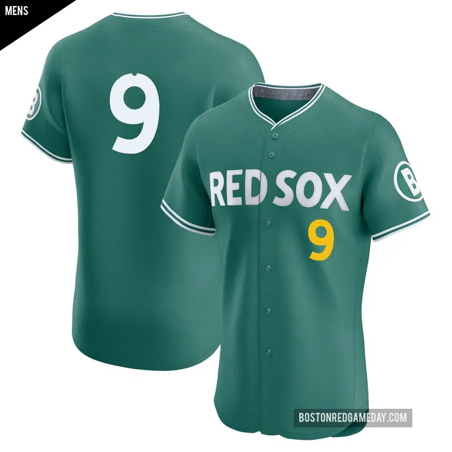 Men's Boston Red Sox ＃9 Ted Williams Elite Green 2025 City Connect Jersey