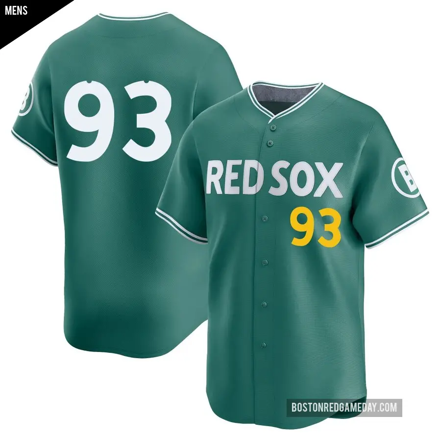 Men's Boston Red Sox ＃93 Luis Perales Limited Green 2025 City Connect Jersey