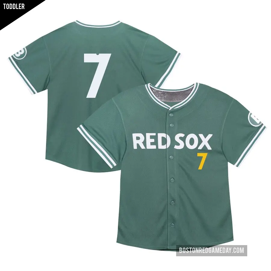 Toddler Boston Red Sox ＃7 Masataka Yoshida Limited Green 2025 City Connect Jersey