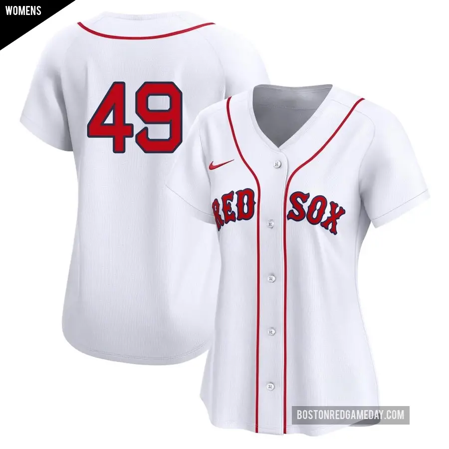 Women's Boston Red Sox ＃49 Tim Wakefield Limited White 2nd Home Jersey