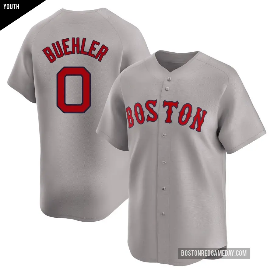 Youth Boston Red Sox ＃0 Walker Buehler Limited Gray Away Jersey